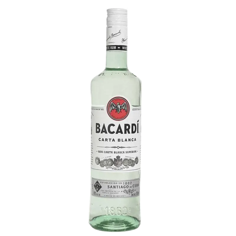 Ron Bacardi Blanco Botella 700 cc