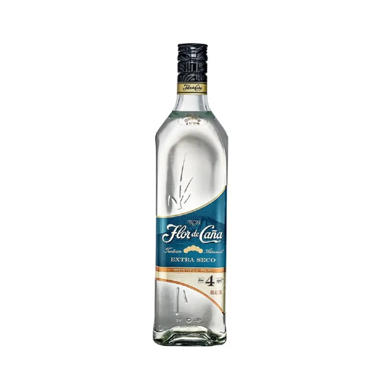 Ron Flor de Caña Blanco 4 Años 37,5° Botella 750cc